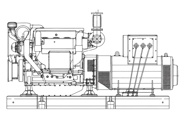 Marine generator set